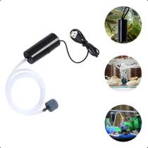 Mini Bomba De Aerador/Oxigênio/Carregamento Pequeno Silencioso Para Aquário/USB/Acessório para Tanques de Peixes de Água Doce e Salgada