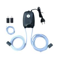 Mini Bomba De Ar Para Aquário Compressor De Tanque De Peixes Com Saída Simples Ou Dupla Válvula De