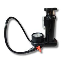 Mini Bomba de Pé Manual com Manômetro Bestfer Mini Bomba de Pé Manual com Manômetro Bestfer