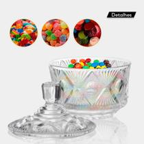 Mini Bomboniere Baleiro Em Vidro Elegante Porta Objetos