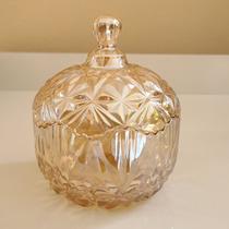 Mini Bomboniere Potiche de vidro baleiro decorativo Porta doces e bombons 250ml