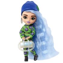 Mini boneca Barbie Extra 3 14 cm com moda e acessórios