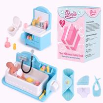 Mini Boneca de Silicone Realista BABESIDE - 8cm com Acessório