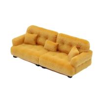 Mini Boneca De Sofá Estilo Creme Lavável 1:25 Escala 30 DIY Decoração De Cena Miniatura Feita À Mão