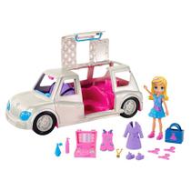 Mini Boneca - Polly Pocket - Polly com Veículo - Limousine Fashion - Mattel