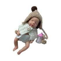 Mini Boneca Reborn De Silicone De 15cm, Lavável, Com Pele Pintada E Corpo Macio, 6 Estilos