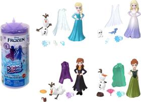 Mini Boneca Snow Color Reveal Surpresa Frozen - Mattel HMB88