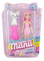 Mini Boneca Turma da Manu Modelos Flay, Lívia, Cacau e Manu