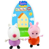 Mini Bonecas Peppa Pig e Suzy Pecora - Pim Pam Pum Estrela