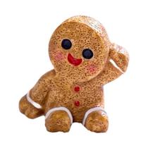Mini Boneco De Natal Homem De Gengibre Boneco De Neve Modelo De Casa De Bonecas Ornamento Decorações