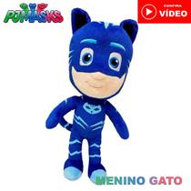 Mini Boneco de Pelúcia Menino Gato PJ Masks 15 cm - Multikids