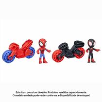 Mini Boneco e Moto - Spidey and His Amazing Friends - Sortido - Hasbro