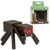 Mini Boneco Figure Minecraft Aranha Negra Multikids