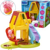 Mini Boneco Peppa Pig Weebles + Playset Casa de Diversão Playhouse - Sunny 2338