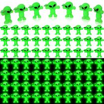 Mini bonecos alienígenas CroBlissful Glow in The Dark, 50 unidades