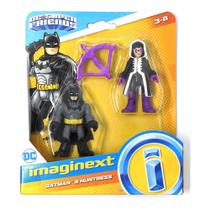 Mini Bonecos - DC Super Friends - Batman e Caçadora - Imaginext - Fisher Price