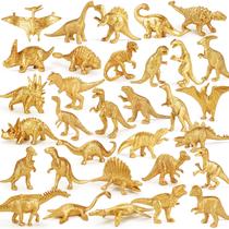 Mini bonecos de dinossauro AugToy Gold Plastic 48 unidades para crianças com mais de 2 anos