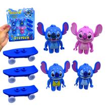 Mini Bonecos Do Stitch Angel Com Mini Skates Kit Exclusivo Mini Bonecos Do Stitch Angel Com Mini Skates Kit Exclusivo
