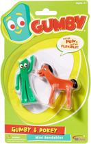 Mini bonecos dobráveis NJ Croce Gumby & Pokey para crianças a partir de 3 anos Mini bonecos dobráveis NJ Croce Gumby & Pokey para crianças a partir de 3 anos