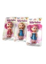 Mini Bonequinhas Fofurinhas Cabelos Coloridos-Coleção 3Un Mini Bonequinhas Fofurinhas Cabelos Coloridos-Coleção 3Un