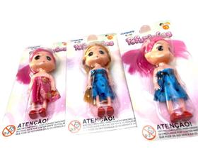 Mini Bonequinhas Fofurinhas com cabelos coloridos- Combo 4un - Company kids