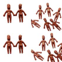 Mini Bonequinhos Maquete Bonequinhas Plásticas para Lembrancinhas de Festa, Prendas e Chá de Bebê