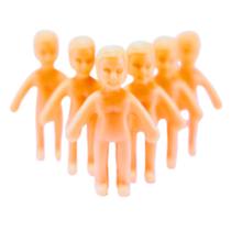Mini Bonequinhos Maquete Bonequinhas Plásticas para Lembrancinhas de Festa, Prendas e Chá de Bebê