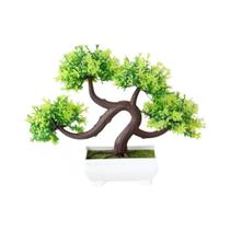 Mini Bonsai Artificial em Vaso de Plástico - Decoração para Mesa e Jardim
