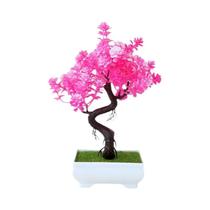 Mini Bonsai Artificial em Vaso de Plástico - Decoração para Mesa e Jardim