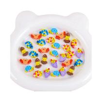 Mini Borrachas De Frutas E Animais Em Estilo Cartoon, Pacote Com 30 Peças, Material Escolar,