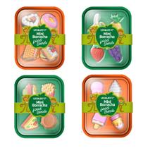 Mini Borrachas Leo&Leo Food Trends Marmitinha c/4 Unidades Colecionáveis - FAST FOOD Mini Borrachas Leo&Leo Food Trends Marmitinha c/4 Unidades Colecionáveis - FAST FOOD