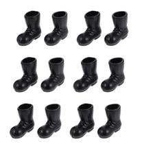 Mini botas de Papai Noel de Natal ibasenice Black (12 unidades)