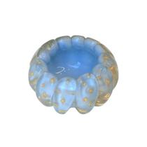 Mini Bowl de Cristal Murano Azul Bebê com Ouro - Galeria Morada