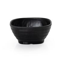 Mini bowl quadrado 11,4cm melamina 100% prof. black
