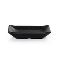 Mini Bowl Retangular Em Melamina Profissional Black 9,8Cm - Marcamix Mini Bowl Retangular Em Melamina Profissional Black 9,8Cm - Marcamix
