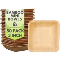 Mini Bowls Naturally Chic Palm Leaf, 8 cm, 60 ml, pacote com 50