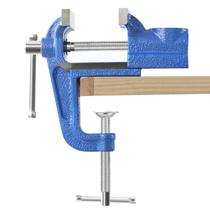 Mini braçadeira de mesa Bench Vise COGNATIVE 2 em ferro fundido azul