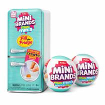 Mini Brands Fill The Fridge Zuru Geladeira +2 Bolas Surpresa