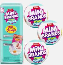 Mini Brands Geladeira + 2 Bolas Colecionável Surprise