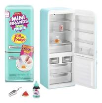 Mini Brands Geladeira Fill The Fridge Zuru Miniatura Mini Azul-celeste
