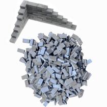 Mini Bricks Cayway 420 PCS para paisagismo Dollhouse Grey