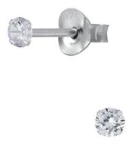 Mini Brinco Tipo Piercing Redondo 3Mm Prata 925 Redondo