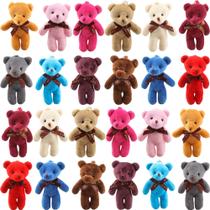 Mini brinquedo de pelúcia Teddy Bear Haconba de 12 cm - 36 pacotes