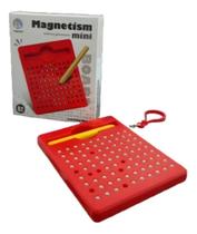 Mini Brinquedo Lousa Magnética Puxar Bolinhas Sensorial