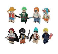 Mini brinquedos Building Block, 8 peças montadas em uma peça