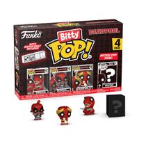Mini Brinquedos Colecionáveis Funko Bitty Pop! Deadpool - Pacote com 4