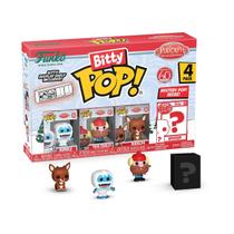 Mini Brinquedos Colecionáveis Funko Bitty Pop! Rudolph - Pacote com 4