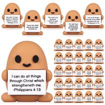 Mini brinquedos de borracha para batatas Gejoy Mini Bible, 25 unidades para presentes