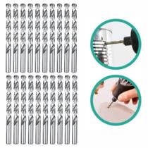 Mini Brocas 2,8mm Aço Rápido Micro Retífica Furadeira 20 Pçs
