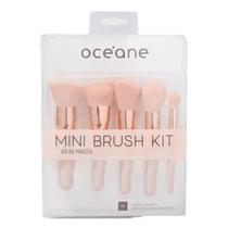 Mini Brush Kit Com 5 Pincéis De Maquiagem Océane